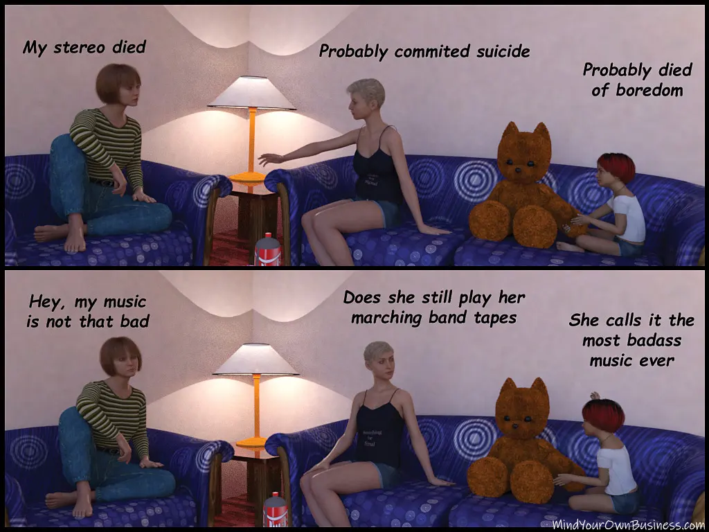 Pauline's taste in marching band music is questioned