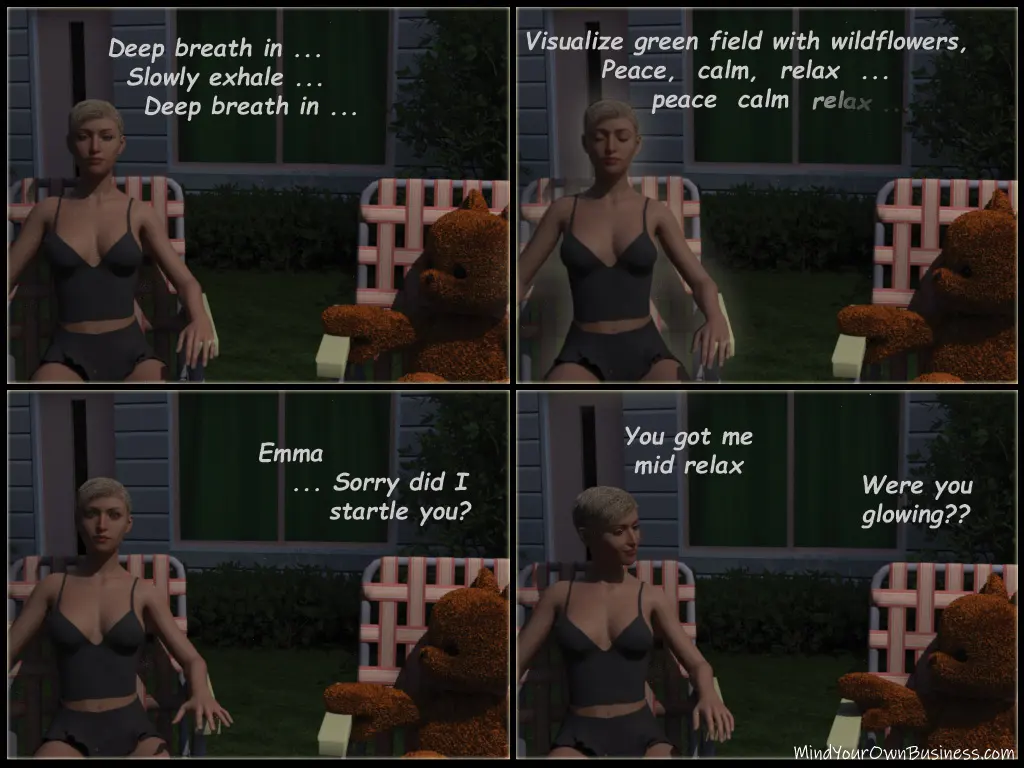 Emma reveals her deep commitment to meditation