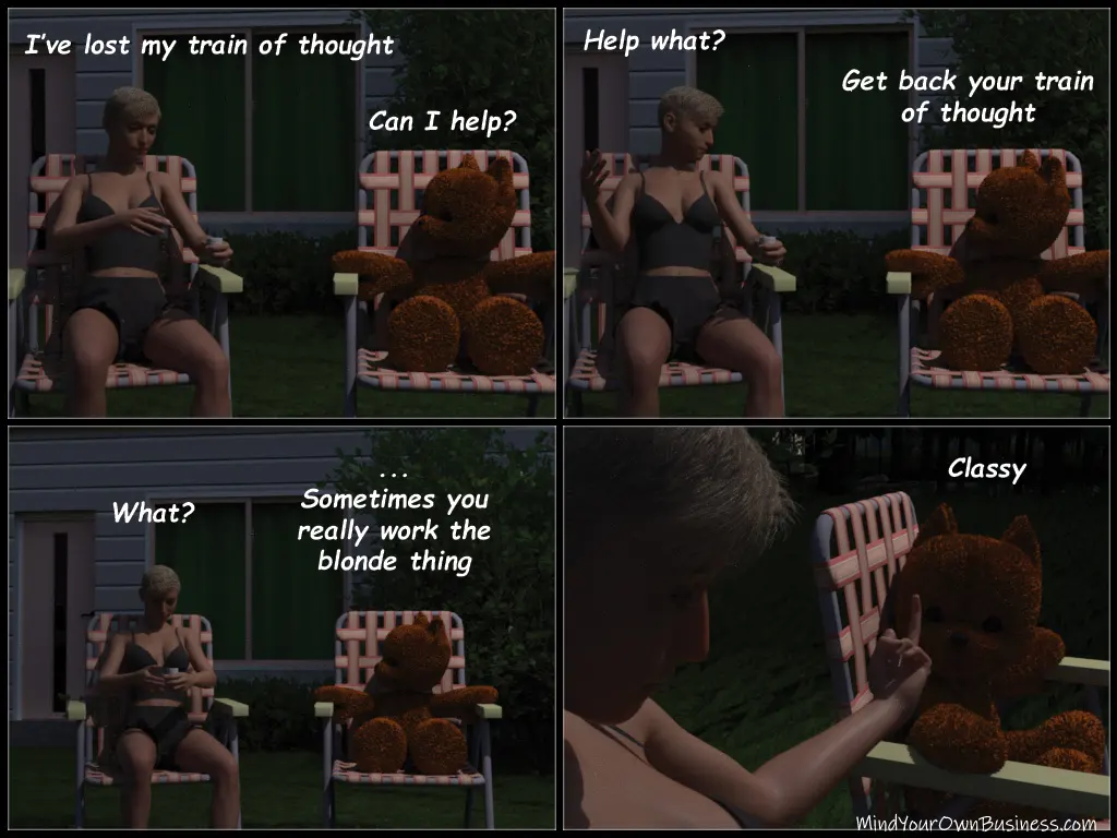 Blonde jokes will not be tolerated, stay classy