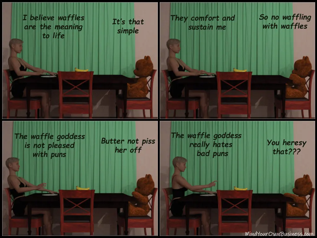 Waffles can sustain all of us if are willing to eat them