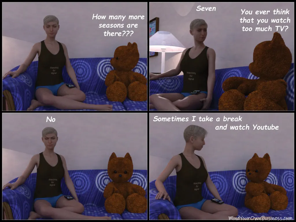 Emma finds a way to not watch too much tv