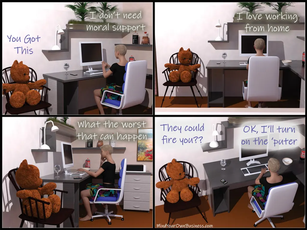 Emma remenbers she has bills to pay