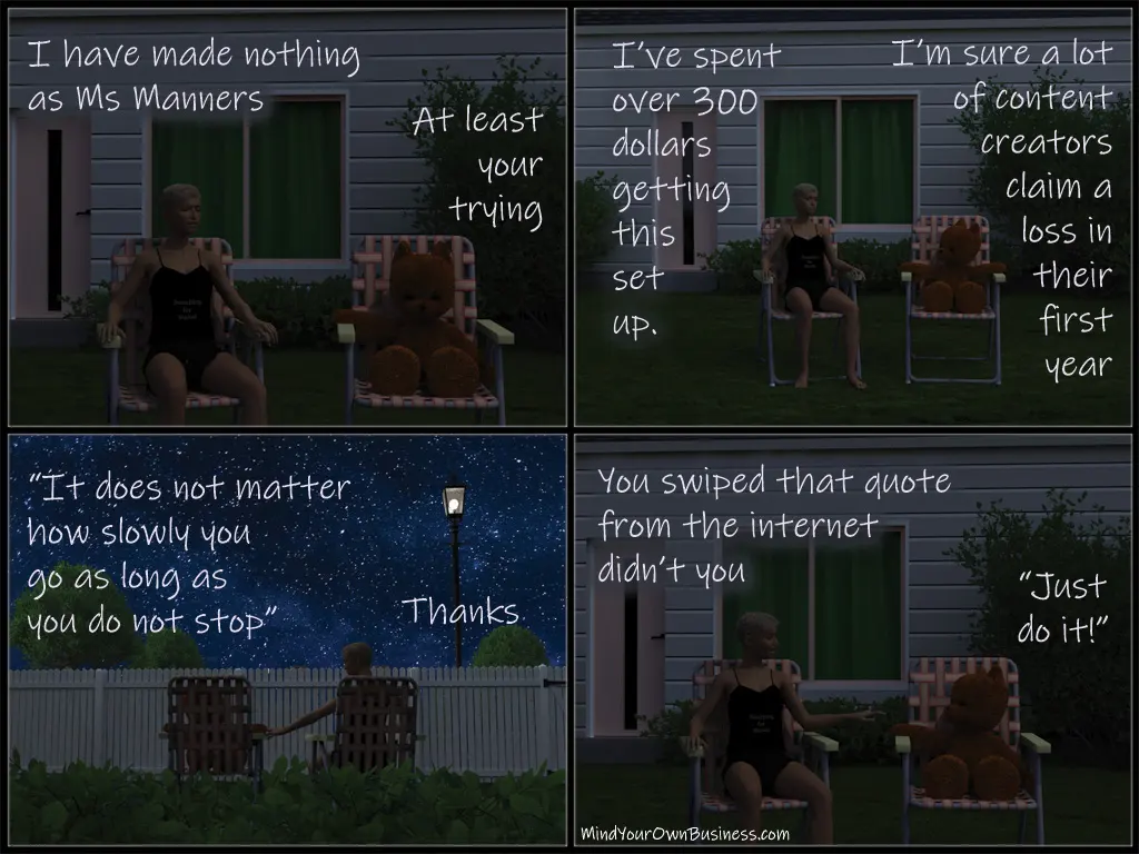 I'm not even making minimum wage