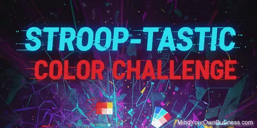 An image for the interactive Stroop color challenge game