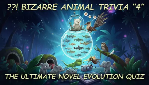 Illustration of bizarre animals trivia quiz 3