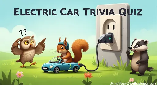 Illustration for a quiz about Electric Car Trivia Quiz