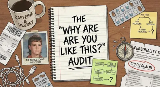 A jagged to-do list that is longer than a CVS receipt, spilling onto the floor