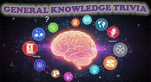 General knowledge trivia quiz covering history, science, and pop culture