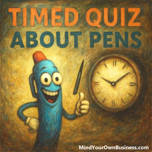 The Unnecessarily Intense Pen Quiz | A Timed Trivia Challenge