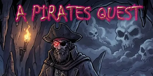 A dark, moody illustration of a pirate captain