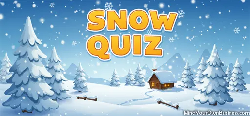 Snow trivia quiz about snowflakes, blizzards, and winter weather facts