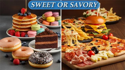 Image of sweet and savory foods